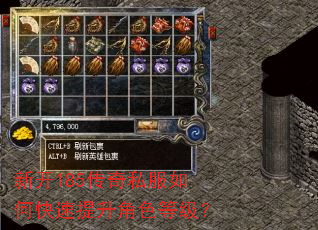 新开185传奇私服如何快速提升角色等级? 新开185传奇私服如何快速提升角色等级?